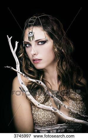 Portrait of a young tribal woman - Fashion Design Sanhadja View Large Photo Image Stock Photo - Portrait of a young tribal woman - Fashion Design Sanhadja. Fotosearch