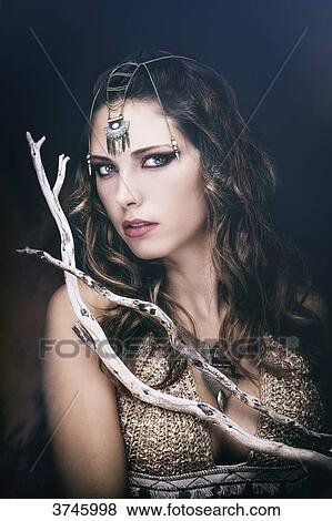 Portrait of a young tribal woman - Fashion Design Sanhadja View Large Photo Image Stock Photo - Portrait of a young tribal woman - Fashion Design Sanhadja. Fotosearch