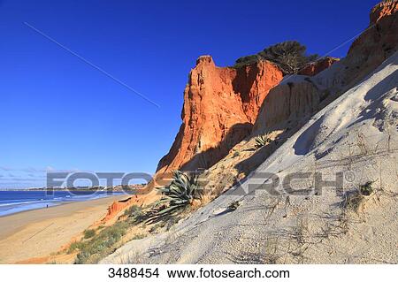 Portugal, Algarve, Falesia beach. View Large Photo Image Picture - Portugal, Algarve, Falesia beach.. Fotosearch