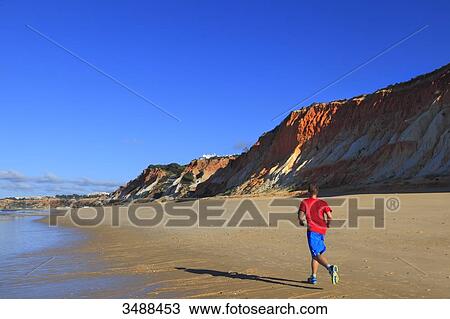Portugal, Algarve, Falesia beach. View Large Photo Image Stock Image - Portugal, Algarve, Falesia beach.. Fotosearch