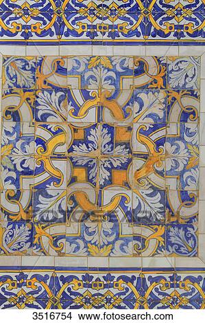 Picture - Portugal, Algarve. Faro. Igreja da Se. Ceramics.. Fotosearch