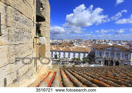 Portugal, Algarve. Faro. Igreja da Se cathedral. Miradouro de Santon Antonio. View Large Photo Image Stock Image - Portugal, Algarve. Faro. Igreja da Se cathedral. Miradouro de Santon Antonio.. Fotosearch