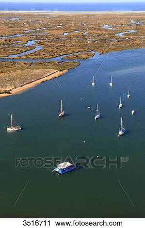 Stock Image - Portugal, Algarve. Faro. Ria Formosa. Fotosearch