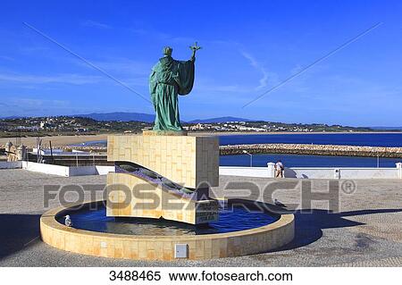 Portugal, Algarve, Lagos. Belvedere and Saint Goncalo de Lagos View Large Photo Image Stock Photography - Portugal, Algarve, Lagos. Belvedere and Saint Goncalo de Lagos. Fotosearch