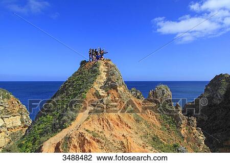 Portugal, Algarve, Lagos. Sculpted cliffs of Ponta da Piedade. View Large Photo Image Stock Image - Portugal, Algarve, Lagos. Sculpted cliffs of Ponta da Piedade.. Fotosearch