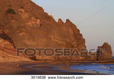 Stock Photo - Portugal Algarve, Luz. The beach.. Fotosearch