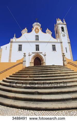 Portugal, Algarve, Portimao. Igreja de Nossa Senhora da Conceiao. View Large Photo Image Stock Image - Portugal, Algarve, Portimao. Igreja de Nossa Senhora da Conceiao.. Fotosearch