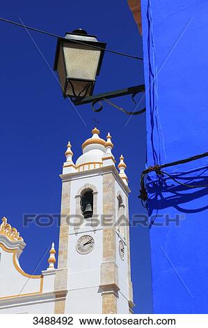 Stock Image - Portugal, Algarve, Portimao. Igreja de Nossa Senhora da Conceiao.. Fotosearch