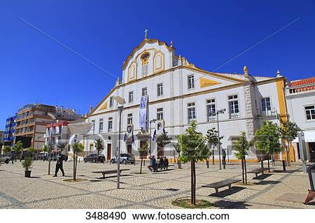 Portugal, Algarve, Portimao. Igreja do Colegio dos Jesuitas. View Large Photo Image Stock Image - Portugal, Algarve, Portimao. Igreja do Colegio dos Jesuitas.. Fotosearch