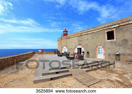 Portugal, Nazare. Forte de S. Miguel View Large Photo Image Picture - Portugal, Nazare. Forte de S. Miguel. Fotosearch