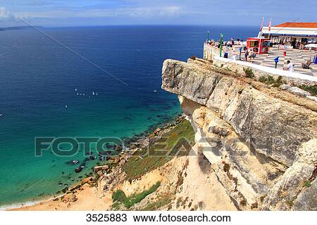 Portugal, Nazare. View Large Photo Image Stock Image - Portugal, Nazare.. Fotosearch