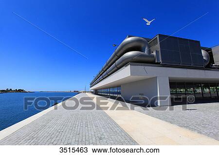 Stock Image - Portugal, Viana do Castelo. Cultural center. Architect: Eduardo Souto de Moura.. Fotosearch
