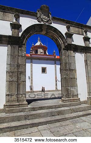 Portugal, Viana do Castelo. Historical centre. Porta Mexia Galvao. View Large Photo Image Stock Image - Portugal, Viana do Castelo. Historical centre. Porta Mexia Galvao.. Fotosearch