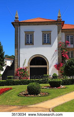 Portugal, Viano do Castelo district, Ponte do Lima. The oldest city of Portugal. The city hall. View Large Photo Image Picture - Portugal, Viano do Castelo district, Ponte do Lima. The oldest city of Portugal. The city hall.. Fotosearch
