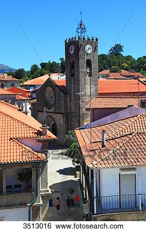 Portugal, Viano do Castelo district, Ponte do Lima. The oldest city of Portugal. Igreja Matriz View Large Photo Image Stock Photograph - Portugal, Viano do Castelo district, Ponte do Lima. The oldest city of Portugal. Igreja Matriz. Fotosearch