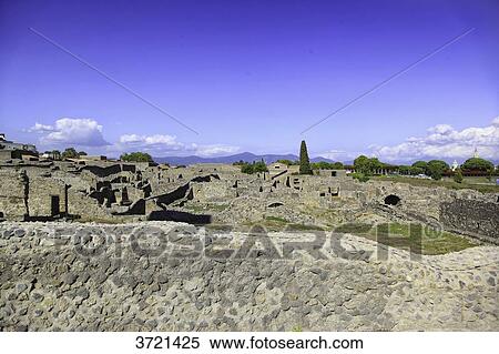 Ruins of the ancient city of Pompeii, Campania, Italy View Large Photo Image Stock Photography - Ruins of the ancient city of Pompeii, Campania, Italy. Fotosearch