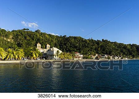 Picture - Saint-Pierre's bay, Martinique, France. Fotosearch