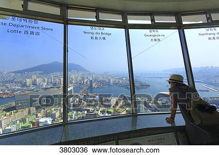 South Korea, Busan. Busan Tower View Large Photo Image Stock Photograph - South Korea, Busan. Busan Tower. Fotosearch