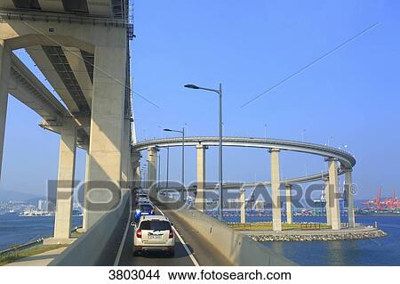 South Korea, Busan. Gwangan bridge View Large Photo Image Picture - South Korea, Busan. Gwangan bridge. Fotosearch