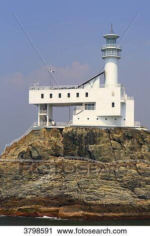 Stock Image - South Korea. Busan. Oryukdo Islands. Fotosearch
