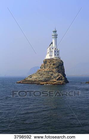 Stock Image - South Korea. Busan. Oryukdo Islands. Fotosearch