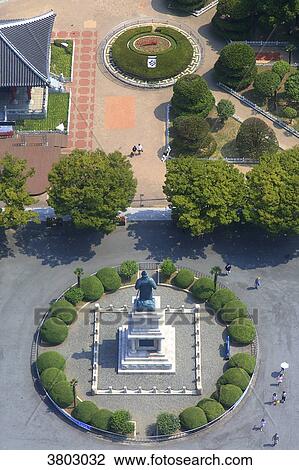South Korea, Busan. See from Busan Tower. Statue of Admiral Yi Sun-shin in Yongdusan Park View Large Photo Image Stock Image - South Korea, Busan. See from Busan Tower. Statue of Admiral Yi Sun-shin in Yongdusan Park. Fotosearch