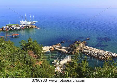 South Korea. Gangwon area. Jeongdongjin. Boat restaurant. View Large Photo Image Stock Image - South Korea. Gangwon area. Jeongdongjin. Boat restaurant.. Fotosearch