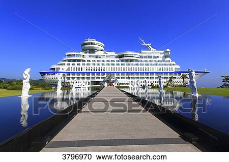 South Korea. Gangwon area. Jeongdongjin, also Chongdongjin, near Gangneung. Sun Cruise hotel. View Large Photo Image Stock Image - South Korea. Gangwon area. Jeongdongjin, also Chongdongjin, near Gangneung. Sun Cruise hotel.. Fotosearch