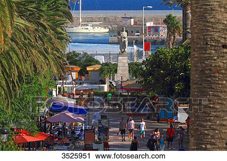 Spain, Andalusia, Tarifa, Paseo de la Alameda View Large Photo Image Stock Image - Spain, Andalusia, Tarifa, Paseo de la Alameda. Fotosearch