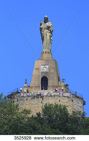 Spain, Basque Country. San Sebastian. Christ of Monte Urgull. View Large Photo Image Stock Photo - Spain, Basque Country. San Sebastian. Christ of Monte Urgull.. Fotosearch