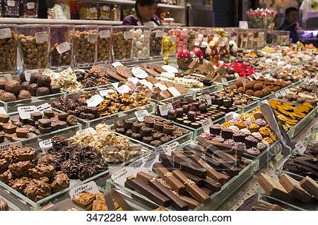 Spain, Catalonia, Barcelona, Boqueria Market. View Large Photo Image Picture - Spain, Catalonia, Barcelona, Boqueria Market.. Fotosearch