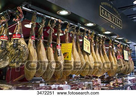 Spain, Catalonia, Barcelona, Boqueria Market. View Large Photo Image Stock Image - Spain, Catalonia, Barcelona, Boqueria Market.. Fotosearch