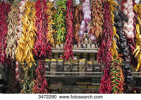 Spain, Catalonia, Barcelona, Boqueria Market. View Large Photo Image Stock Image - Spain, Catalonia, Barcelona, Boqueria Market.. Fotosearch
