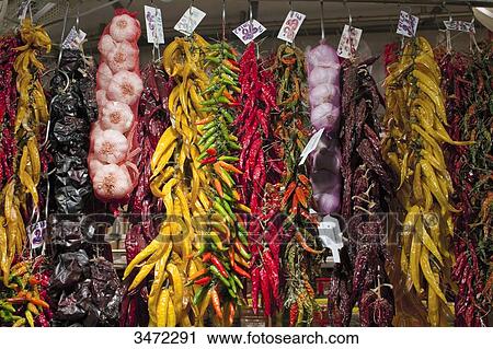 Spain, Catalonia, Barcelona, Boqueria Market. View Large Photo Image Stock Image - Spain, Catalonia, Barcelona, Boqueria Market.. Fotosearch