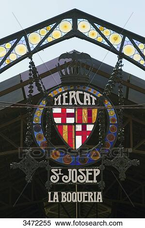 Spain, Catalonia, Barcelona, Boqueria Market. View Large Photo Image Stock Photography - Spain, Catalonia, Barcelona, Boqueria Market.. Fotosearch