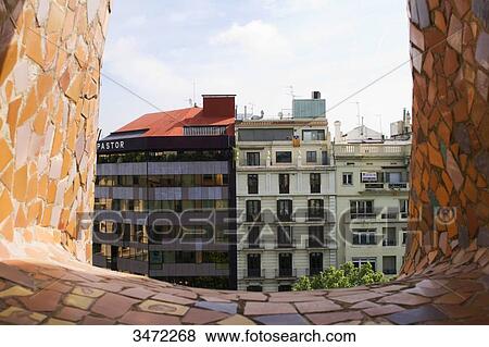 Spain, Catalonia, Barcelona, buildings across Casa Batllo. View Large Photo Image Stock Photo - Spain, Catalonia, Barcelona, buildings across Casa Batllo.. Fotosearch