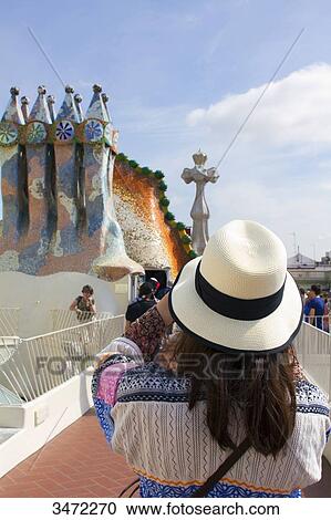 Spain, Catalonia, Barcelona, Casa Batllo, architect: Antoni Gaudi. View Large Photo Image Stock Image - Spain, Catalonia, Barcelona, Casa Batllo, architect: Antoni Gaudi.. Fotosearch