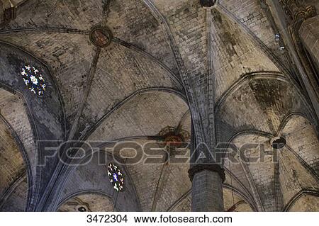 Spain, Catalonia, Barcelona, church of Santa Maria del Mar. View Large Photo Image Picture - Spain, Catalonia, Barcelona, church of Santa Maria del Mar.. Fotosearch