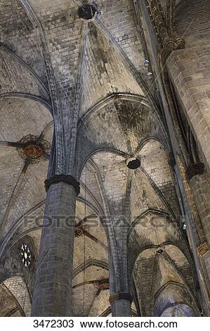 Spain, Catalonia, Barcelona, church of Santa Maria del Mar. View Large Photo Image Stock Image - Spain, Catalonia, Barcelona, church of Santa Maria del Mar.. Fotosearch