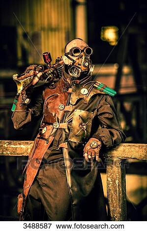 Steampunk man View Large Photo Image Stock Photo - Steampunk man. Fotosearch