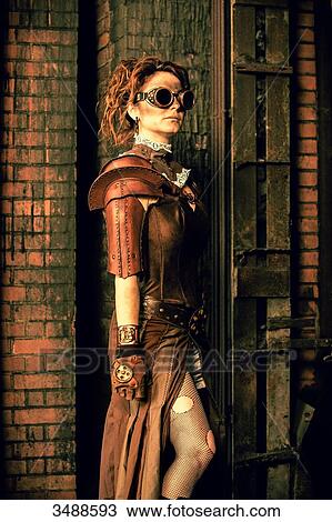 Steampunk woman View Large Photo Image Stock Image - Steampunk woman. Fotosearch