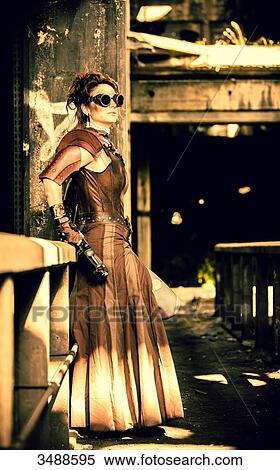 Steampunk woman View Large Photo Image Stock Photography - Steampunk woman. Fotosearch