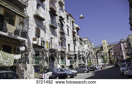 Stock Image - Street of Province of Naples, Campania, Italy. Fotosearch