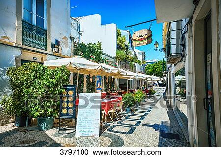 Terrace restaurant Vasco Da Gama city of Faro, Algarve region, Portugal View Large Photo Image Stock Image - Terrace restaurant Vasco Da Gama city of Faro, Algarve region, Portugal. Fotosearch
