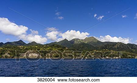 The volcanic moutain Pelee, Martinique, Saint-Pierre. View Large Photo Image Picture - The volcanic moutain Pelee, Martinique, Saint-Pierre.. Fotosearch