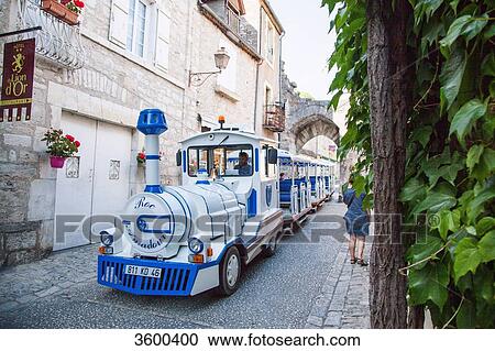 Tourist train of Rocamadour, Lot, France View Large Photo Image Stock Image - Tourist train of Rocamadour, Lot, France. Fotosearch