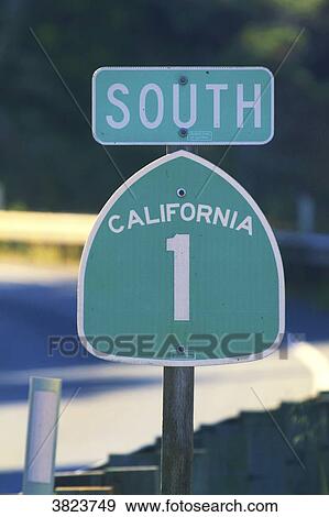 Usa, California, California State Route 1 (SR1) Pacific coast Highway View Large Photo Image Stock Photo - Usa, California, California State Route 1 (SR1) Pacific coast Highway. Fotosearch
