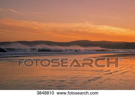 USA, California, Marin County, Point Reyes, Point Reyes National Seashore, Drakes Beach, sunset on the beach View Large Photo Image Stock Image - USA, California, Marin County, Point Reyes, Point Reyes National Seashore, Drakes Beach, sunset on the beach. Fotosearch