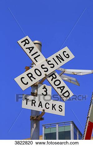 USA, California, San Diego, crossing rail road View Large Photo Image Stock Image - USA, California, San Diego, crossing rail road. Fotosearch