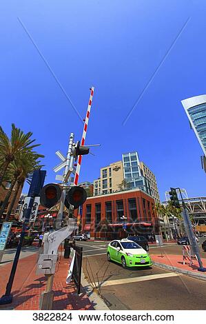 USA, California, San Diego. Historic town centre. Gaslamp Quarter View Large Photo Image Picture - USA, California, San Diego. Historic town centre. Gaslamp Quarter. Fotosearch